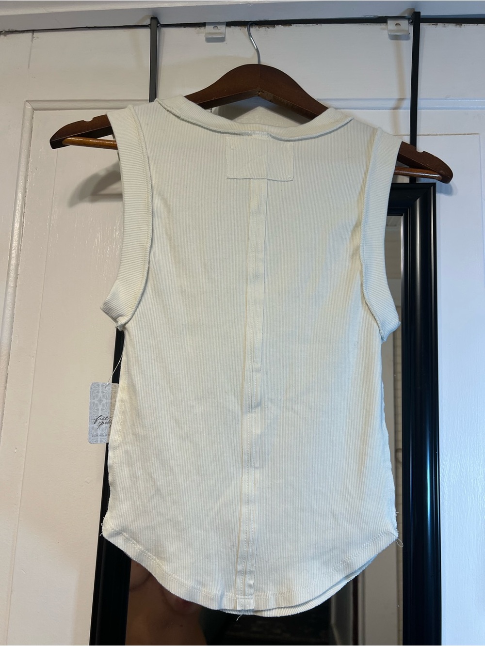 We The Free Cream Ribbed Tank Top - Picture 9 of 10